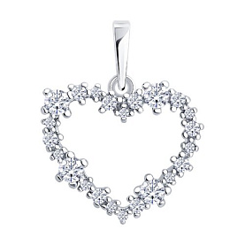 Подвеска Diamant - Серебро 925, Фианит (арт. 94-130-00096-1)