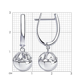 Серьги Diamant - Серебро 925 (арт. 94-121-00960-1)