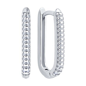 Серьги SOKOLOV - Серебро 925, Фианит (арт. 94027073)