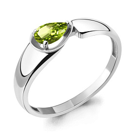 Кольцо Аквамарин - Серебро 925, Хризолит (арт. 6945107.5)