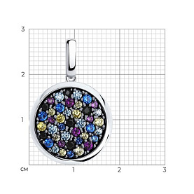 Подвеска SOKOLOV - Серебро 925, Фианит (арт. 94033108)