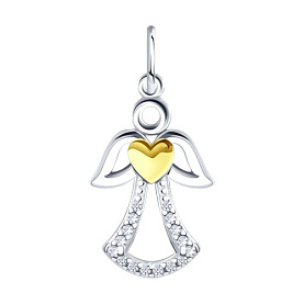 Подвеска Diamant - Серебро 925, Фианит (арт. 94-130-00134-1)