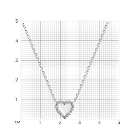 Колье SOKOLOV - Серебро 925, Фианит, Эмаль (арт. 94070965)