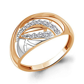 Кольцо Аквамарин - Серебро 925, Фианит (арт. 64690А.6)