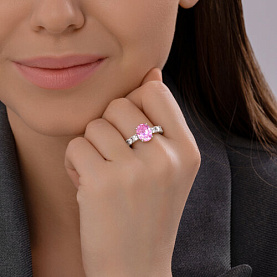 Кольцо SOKOLOV - Серебро 925, Фианит (арт. 94014288)