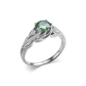 Кольцо Дар - Серебро 925, Муассанит, Фианит (арт. К-5156рс1613900)