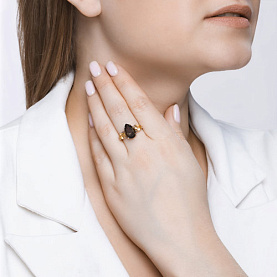 Кольцо SOKOLOV - Серебро 925, Раухтопаз, Цитрин (арт. 92010999)