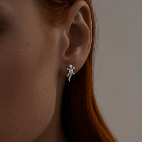 Серьги SOKOLOV - Серебро 925, Фианит (арт. 94025990)