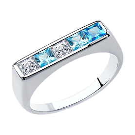 Кольцо SOKOLOV - Серебро 925, Фианит (арт. 94013104)