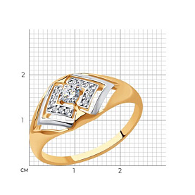 Кольцо SOKOLOV - Серебро 925, Фианит (арт. 93010798)