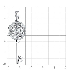 Подвеска Talant - Серебро 925, Фианит (арт. 50-72-0001-14051)