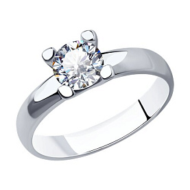 Кольцо SOKOLOV - Серебро 925, Swarovski (арт. 89010058)