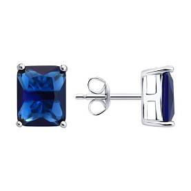 Серьги SOKOLOV - Серебро 925, Фианит (арт. 94027154-91)