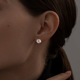 Серьги SOKOLOV - Серебро 925, Фианит (арт. 93022274)