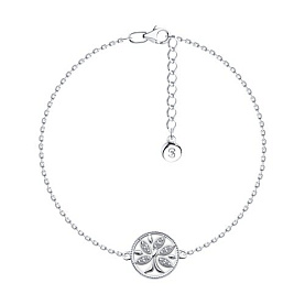 Браслет SOKOLOV - Серебро 925, Фианит, Эмаль (арт. 94050778)