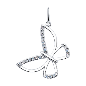 Подвеска Diamant - Серебро 925, Фианит (арт. 94-130-00742-1)