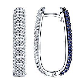 Серьги Diamant - Серебро 925, Фианит (арт. 94-120-01900-1)