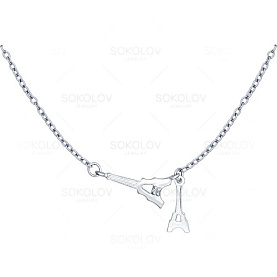 Колье SOKOLOV - Серебро 925, Фианит (арт. 94070059)