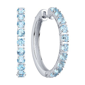 Серьги SOKOLOV - Серебро 925, Топаз (арт. 92022140)