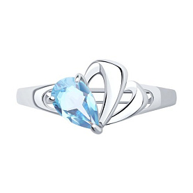 Кольцо SOKOLOV - Серебро 925, Топаз (арт. 92011581)
