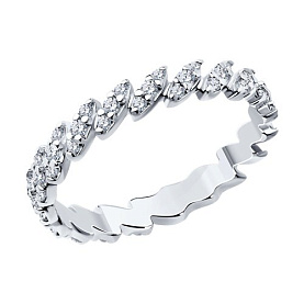 Кольцо SOKOLOV - Серебро 925, Фианит (арт. 94013687)