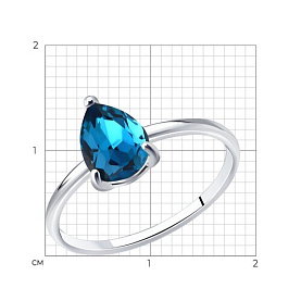 Кольцо Diamant - Серебро 925, Кристалл (арт. 94-110-00220-3)