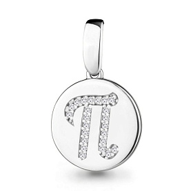 Подвеска Аквамарин - Серебро 925, Фианит (арт. 24027А.5)