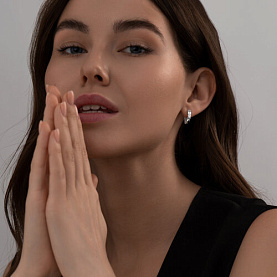 Серьги SOKOLOV - Серебро 925, Фианит (арт. 94025269)