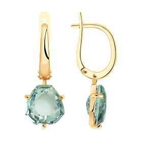 Серьги SOKOLOV - Золото 585, Аметист (арт. 727307)