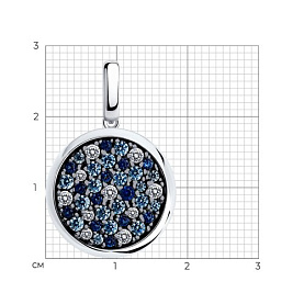 Подвеска SOKOLOV - Серебро 925, Фианит (арт. 94033189)