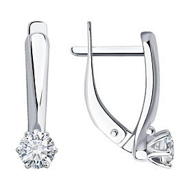 Серьги Diamant - Серебро 925, Фианит (арт. 94-120-01542-1)