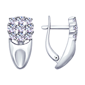 Серьги SOKOLOV - Серебро 925, Фианит (арт. 94022894)