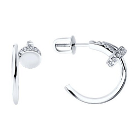 Серьги Diamant - Серебро 925, Фианит (арт. 94-122-02016-1)