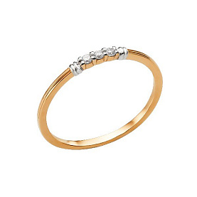 Кольцо ЮФ Династия - Золото 375, Фианит (арт. 001251-5102)