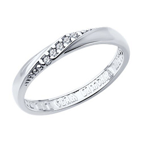 Кольцо SOKOLOV - Серебро 925, Фианит (арт. 94014167)