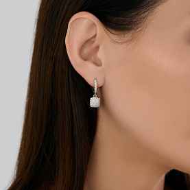 Серьги SOKOLOV - Серебро 925, Фианит (арт. 94027021)