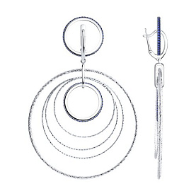 Серьги Diamant - Серебро 925, Фианит (арт. 94-121-02032-1)