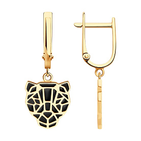 Серьги SOKOLOV - Золото 585, Эмаль (арт. 0200557)