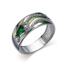 Кольцо Мириада - Серебро 925, Фианит, Эмаль (арт. 901011040)