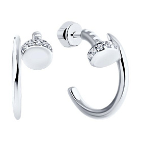 Серьги Diamant - Серебро 925, Фианит (арт. 94-122-02016-1)