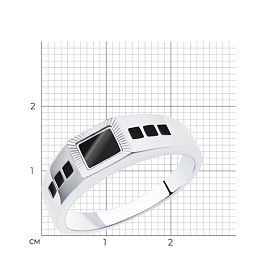 Кольцо Diamant - Серебро 925, Эмаль (арт. 94-112-00791-1)