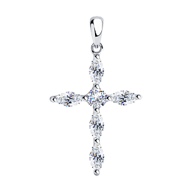 Подвеска SOKOLOV - Серебро 925, Фианит (арт. 94032564)