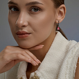 Серьги Diamant - Серебро 925, Кристалл (арт. 94-121-00220-1)