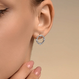 Серьги SOKOLOV - Серебро 925, Фианит (арт. 94027353)