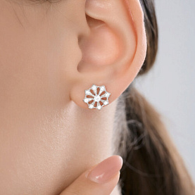 Серьги Diamant - Серебро 925, Фианит (арт. 94-122-00084-1)