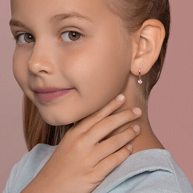 Серьги SOKOLOV - Золото 375, Фианит (арт. 027396-4)