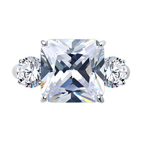 Кольцо SOKOLOV - Серебро 925, Фианит (арт. 94012077)