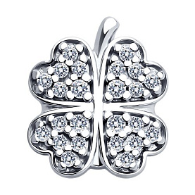 Подвеска SOKOLOV - Серебро 925, Фианит (арт. 94031259)