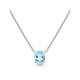 Колье Дар - Серебро 925, Топаз (арт. Кц-2512рс402)