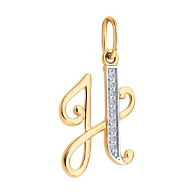 Подвеска Diamant - Золото 585, Фианит (арт. 51-130-02895-1)